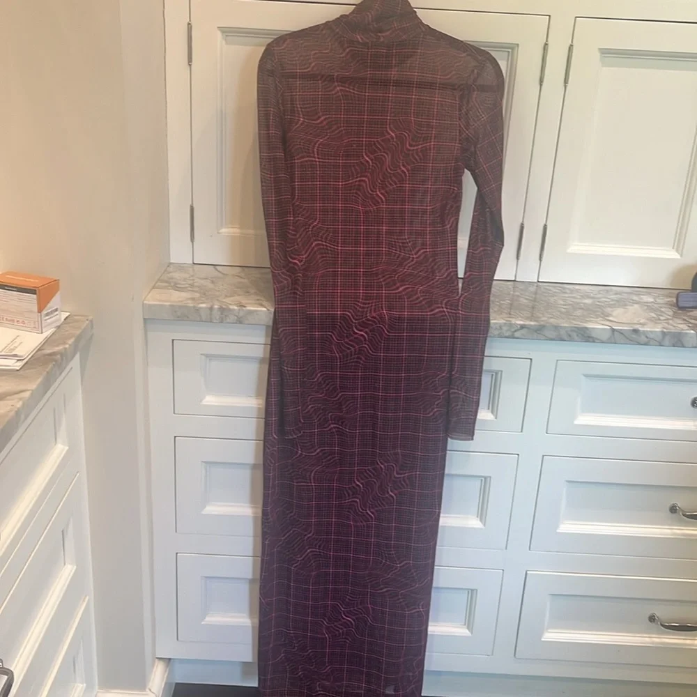 AFRM Shailene Mesh turtleneck Dress - Picture 5 of 5